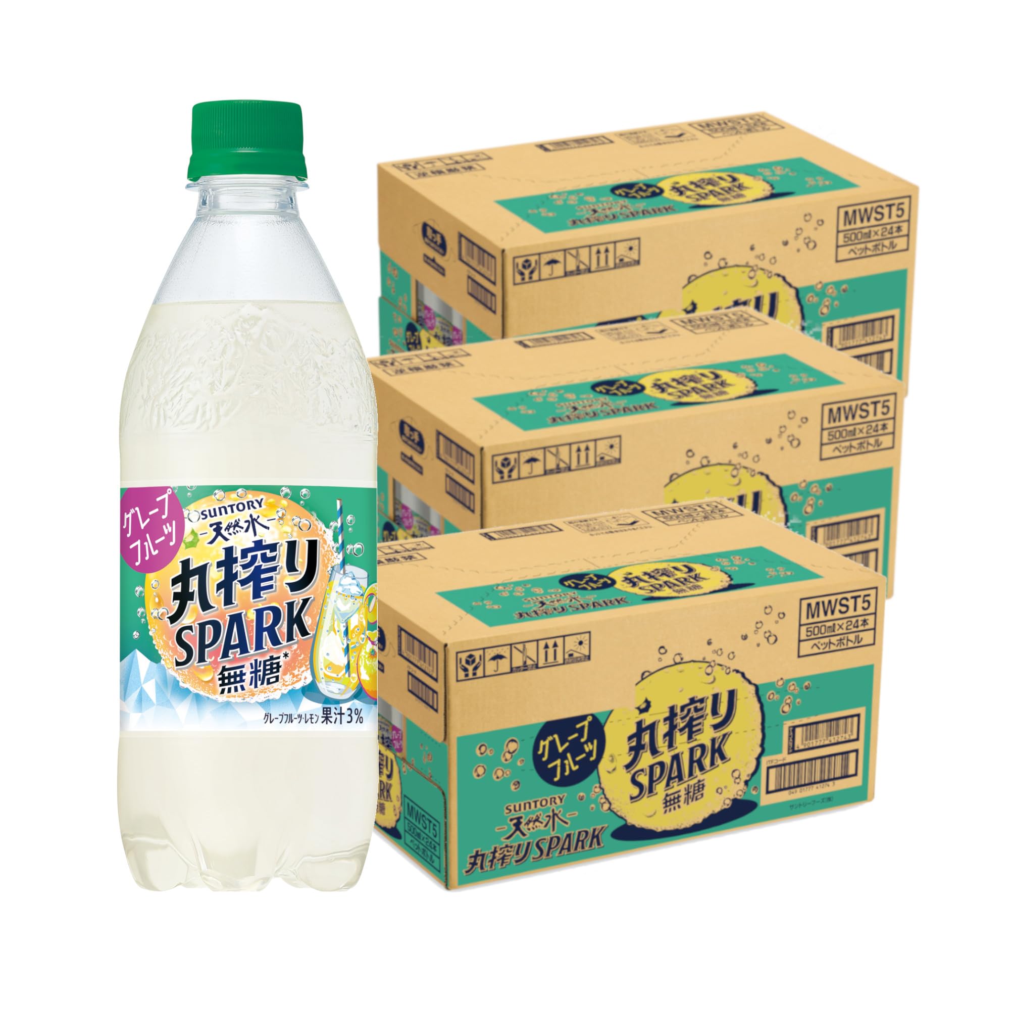 サントリー無糖グレープフルーツ Amazon.co.jp: サントリー天然水 丸搾り SPARK 無糖 グレープフルーツ